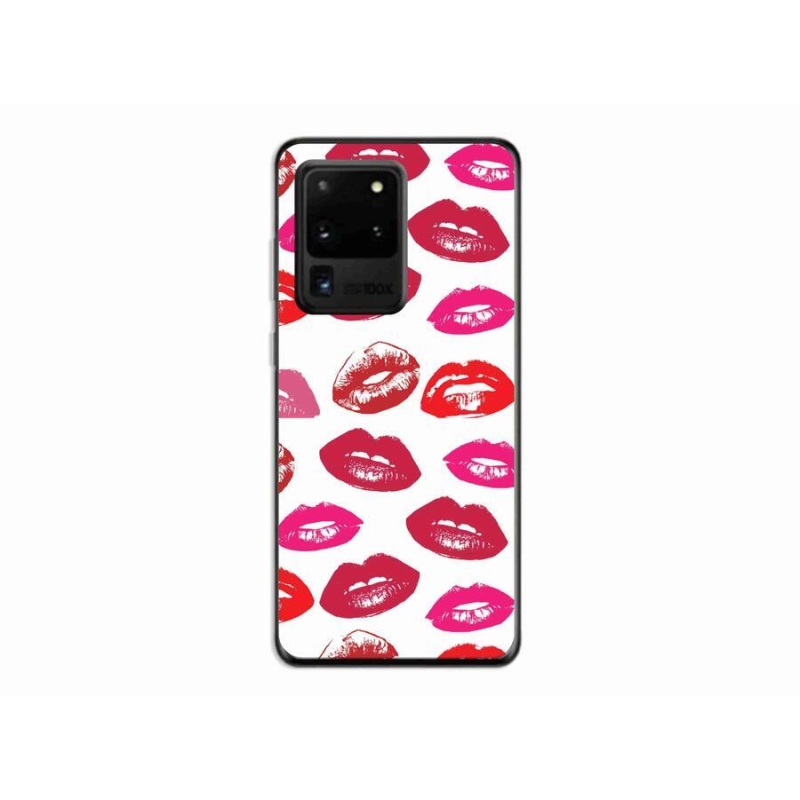 Gelový kryt mmCase na mobil Samsung Galaxy S20 Ultra - rty