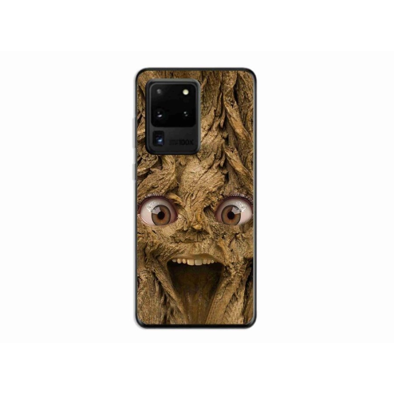 Gelový kryt mmCase na mobil Samsung Galaxy S20 Ultra - veselý strom s očima
