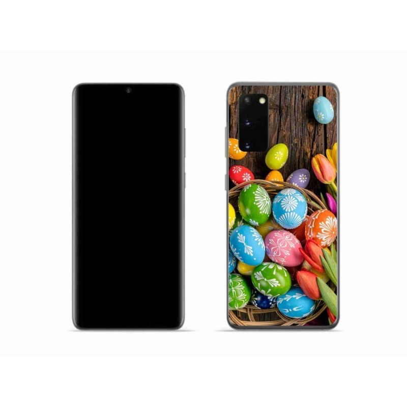 Gelový kryt mmCase na mobil Samsung Galaxy S20 - velikonoční vajíčka
