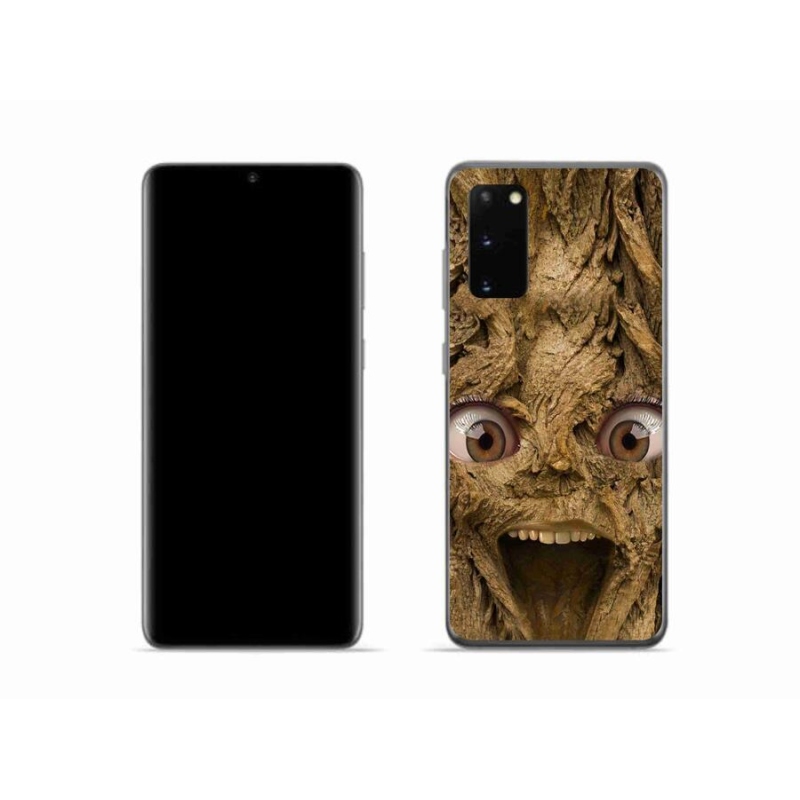 Gelový kryt mmCase na mobil Samsung Galaxy S20 - veselý strom s očima