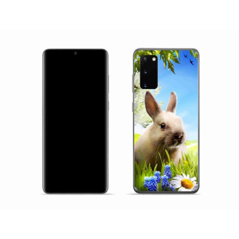 Gelový kryt mmCase na mobil Samsung Galaxy S20 - zajíček