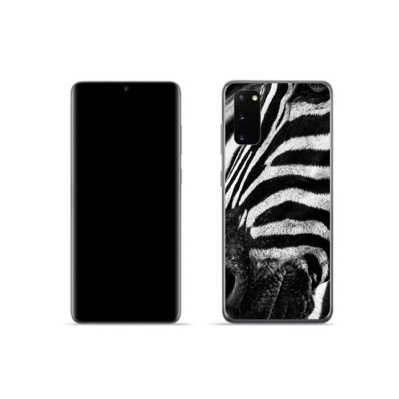 Gelový kryt mmCase na mobil Samsung Galaxy S20 - zebra