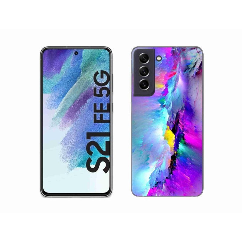 Gelový kryt mmCase na mobil Samsung Galaxy S21 FE 5G - abstrakt