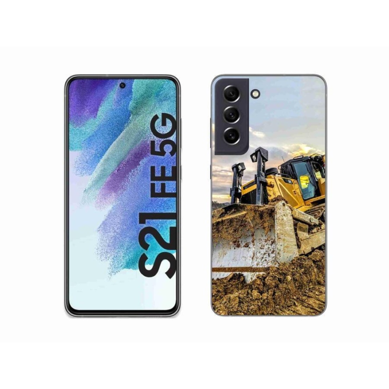 Gelový kryt mmCase na mobil Samsung Galaxy S21 FE 5G - bagr