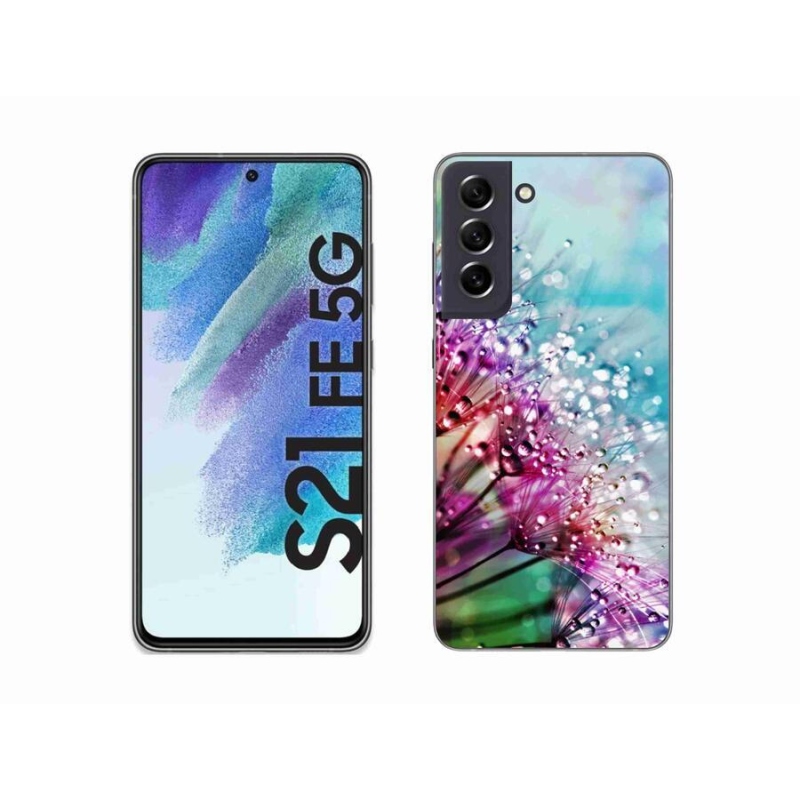 Gelový kryt mmCase na mobil Samsung Galaxy S21 FE 5G - barevné květy
