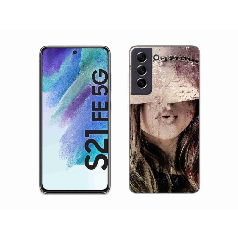 Gelový kryt mmCase na mobil Samsung Galaxy S21 FE 5G - dívka