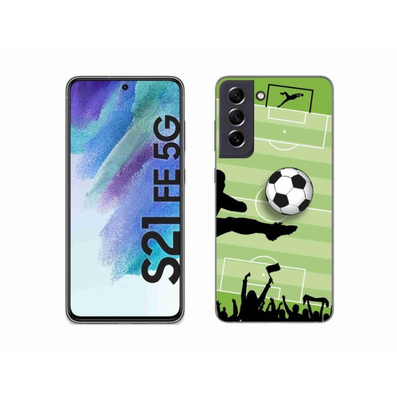 Gelový kryt mmCase na mobil Samsung Galaxy S21 FE 5G - fotbal 3