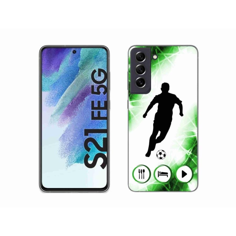 Gelový kryt mmCase na mobil Samsung Galaxy S21 FE 5G - fotbalista