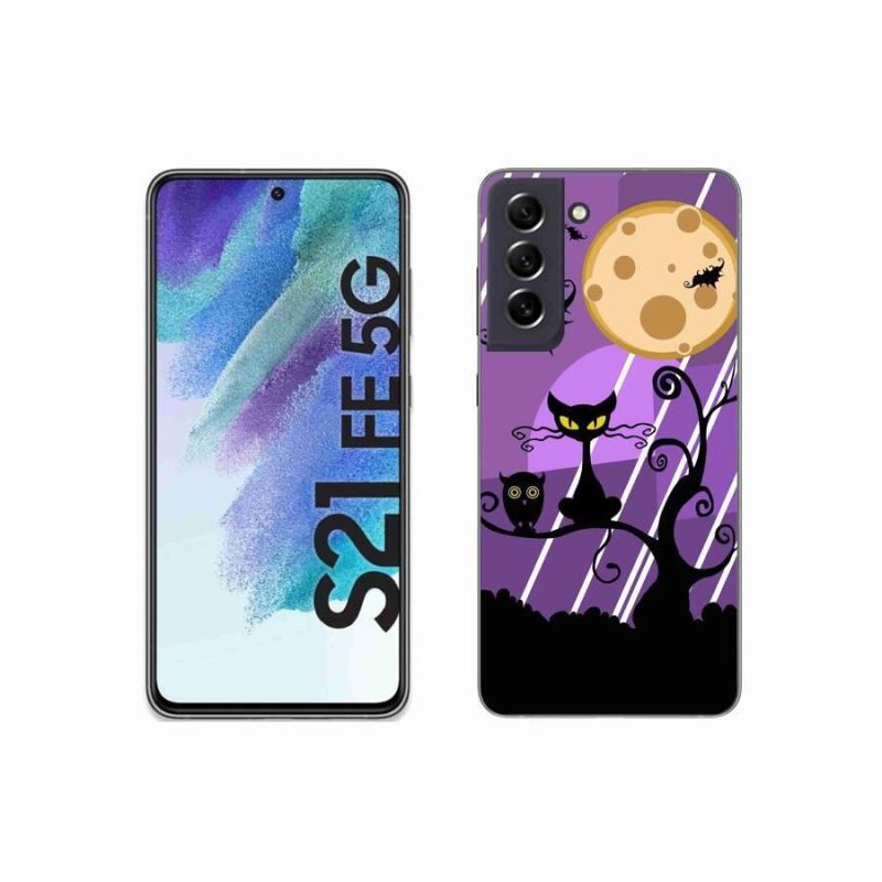 Gelový kryt mmCase na mobil Samsung Galaxy S21 FE 5G - halloween