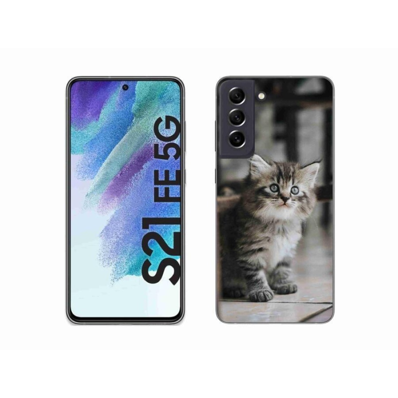 Gelový kryt mmCase na mobil Samsung Galaxy S21 FE 5G - koťátko