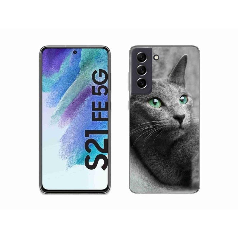 Gelový kryt mmCase na mobil Samsung Galaxy S21 FE 5G - kočka 2