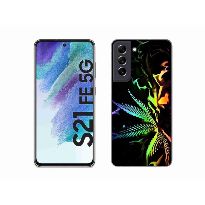 Gelový kryt mmCase na mobil Samsung Galaxy S21 FE 5G - konopí 2