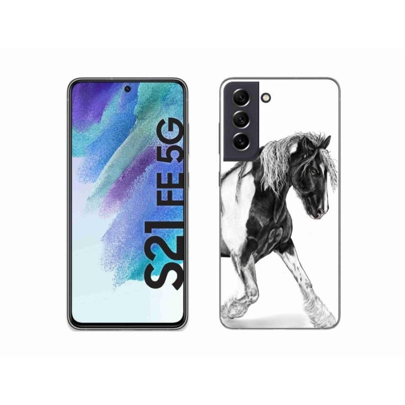 Gelový kryt mmCase na mobil Samsung Galaxy S21 FE 5G - kůň