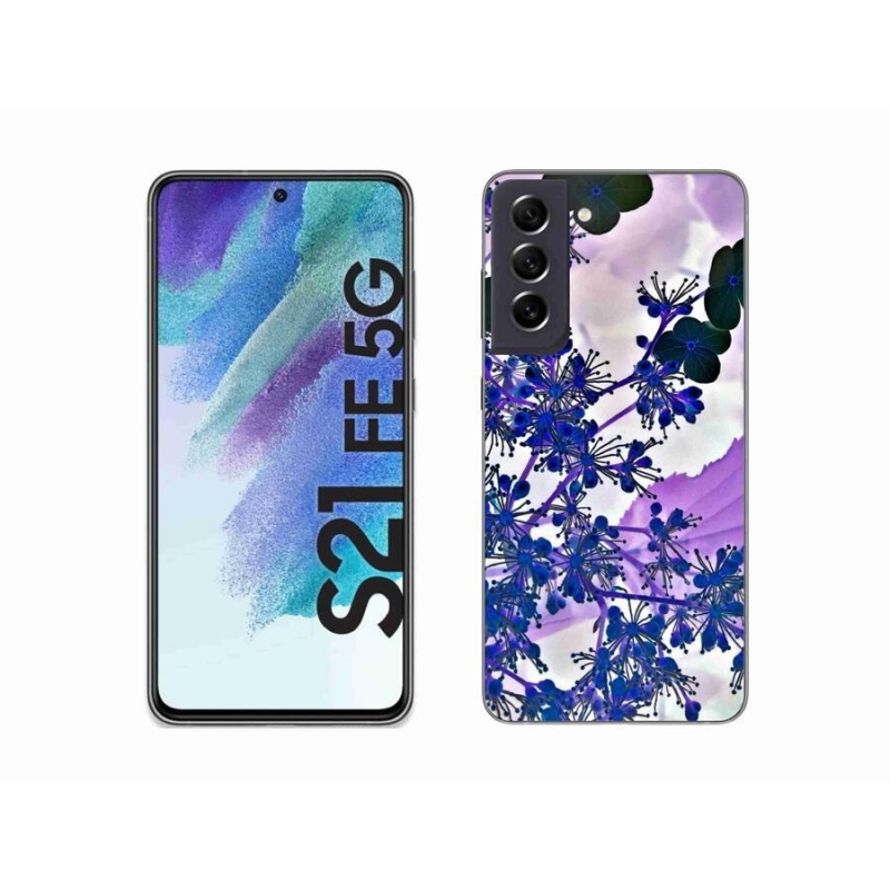 Gelový kryt mmCase na mobil Samsung Galaxy S21 FE 5G - květ hortenzie