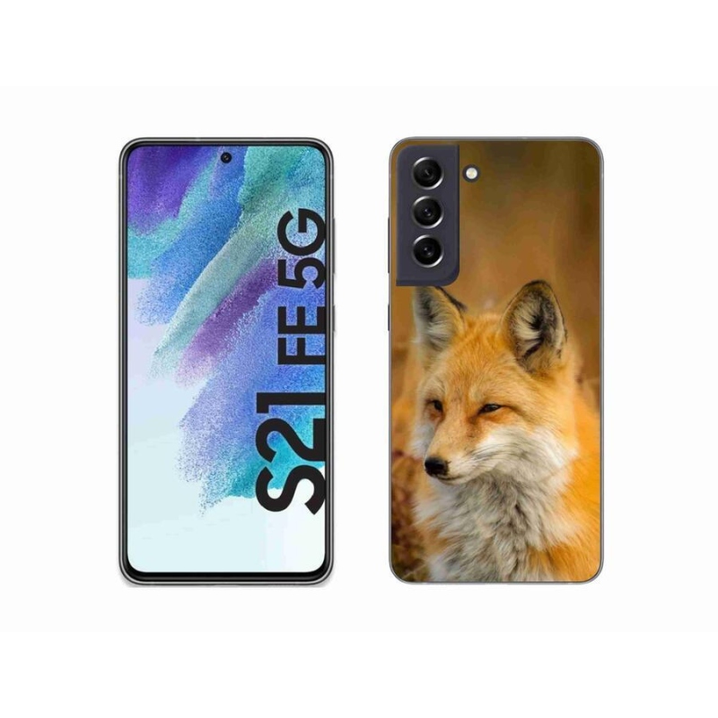 Gelový kryt mmCase na mobil Samsung Galaxy S21 FE 5G - liška