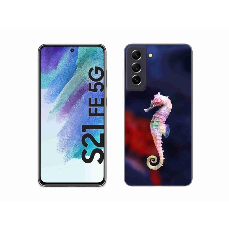 Gelový kryt mmCase na mobil Samsung Galaxy S21 FE 5G - mořský koník