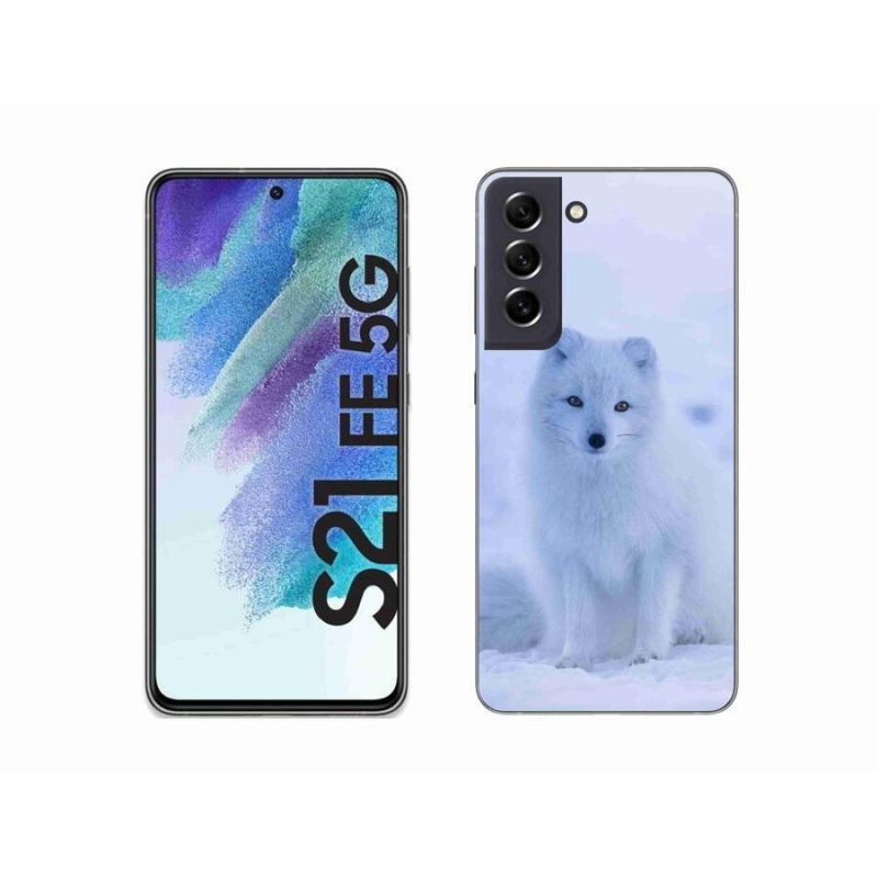 Gelový kryt mmCase na mobil Samsung Galaxy S21 FE 5G - polární liška