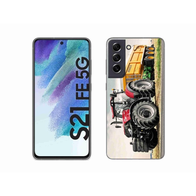 Gelový kryt mmCase na mobil Samsung Galaxy S21 FE 5G - traktor 3