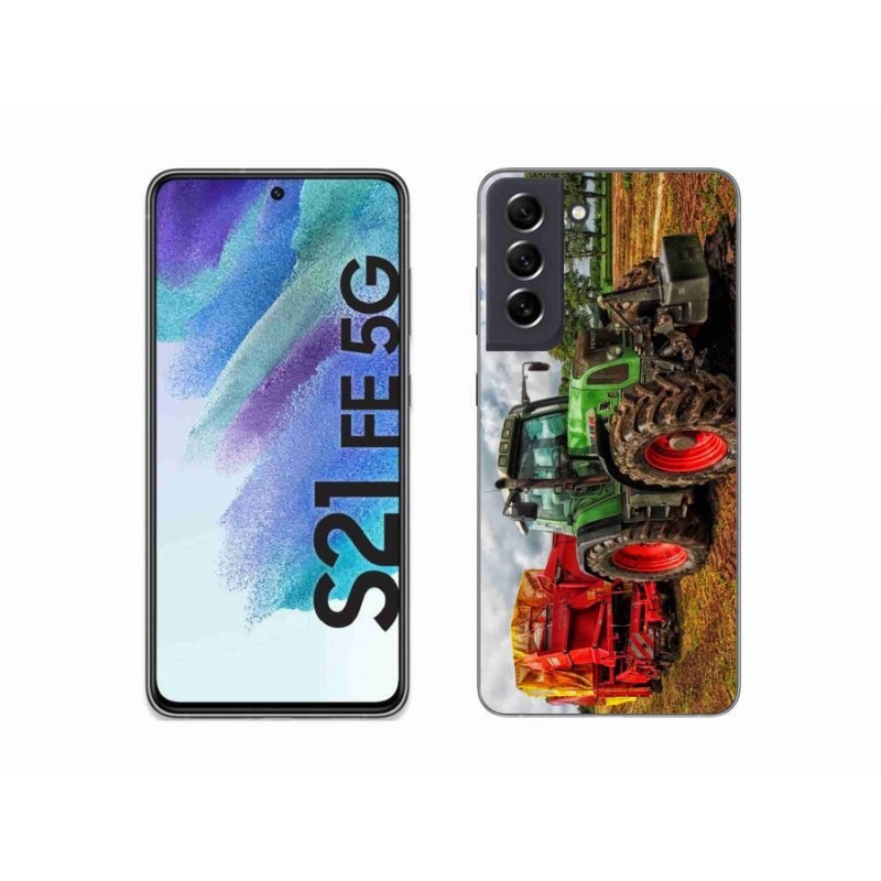 Gelový kryt mmCase na mobil Samsung Galaxy S21 FE 5G - traktor 4
