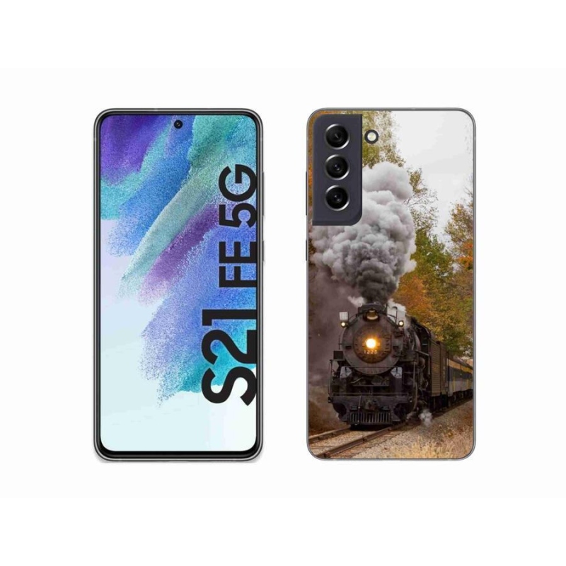 Gelový kryt mmCase na mobil Samsung Galaxy S21 FE 5G - vlak 1