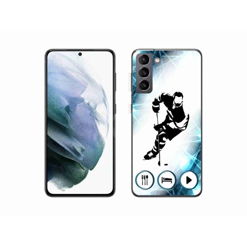 Gelový kryt mmCase na mobil Samsung Galaxy S21 - hokej 1