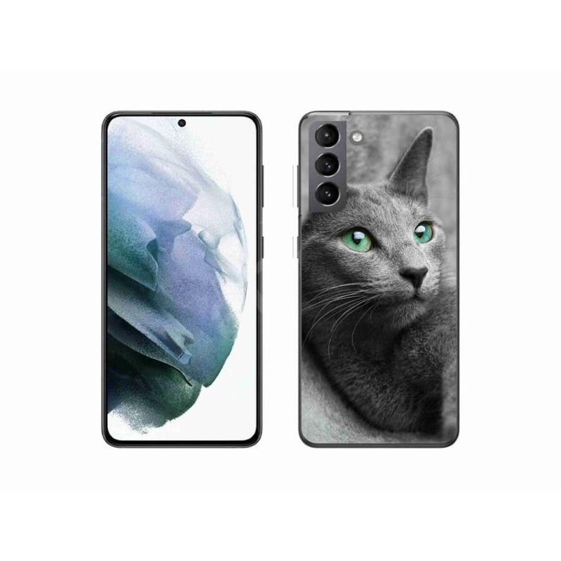 Gelový kryt mmCase na mobil Samsung Galaxy S21 - kočka 2