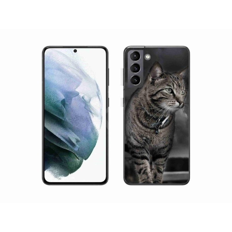 Gelový kryt mmCase na mobil Samsung Galaxy S21 - kočka