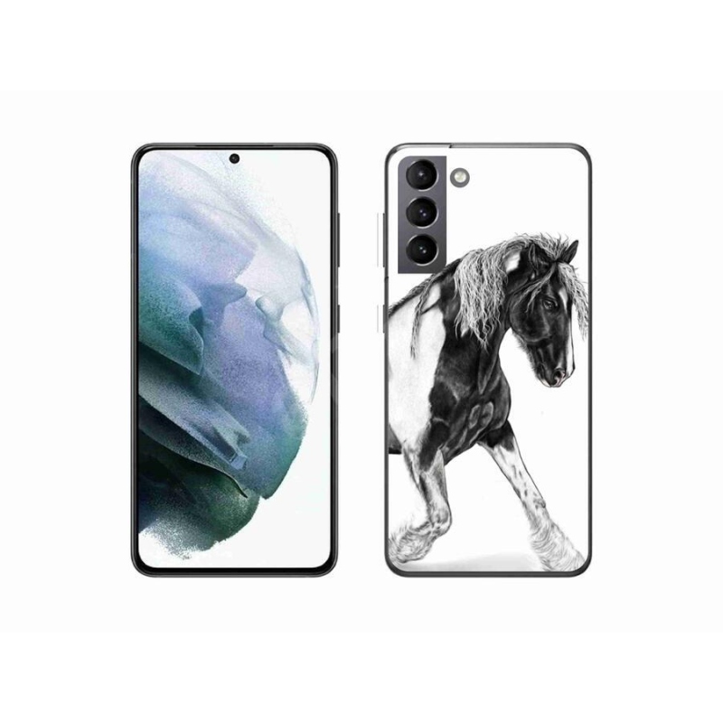 Gelový kryt mmCase na mobil Samsung Galaxy S21 - kůň