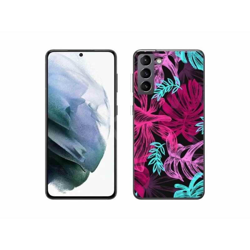 Gelový kryt mmCase na mobil Samsung Galaxy S21 - květiny 1