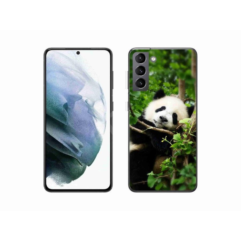 Gelový kryt mmCase na mobil Samsung Galaxy S21 - panda