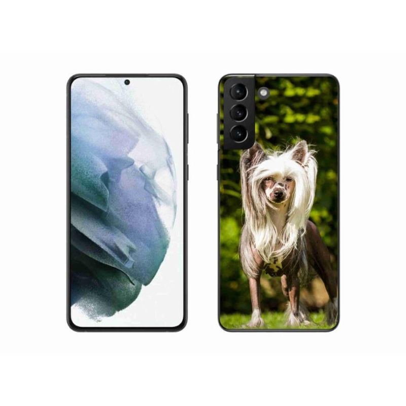 Gelový kryt mmCase na mobil Samsung Galaxy S21 Plus - čínský chocholatý pes