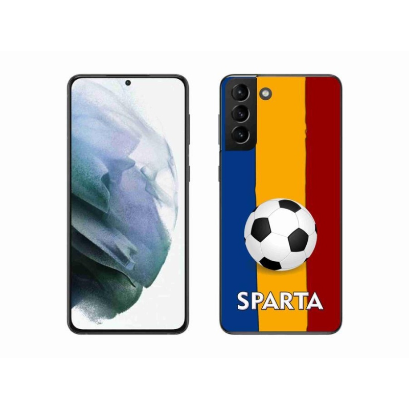 Gelový kryt mmCase na mobil Samsung Galaxy S21 Plus - fotbal 1