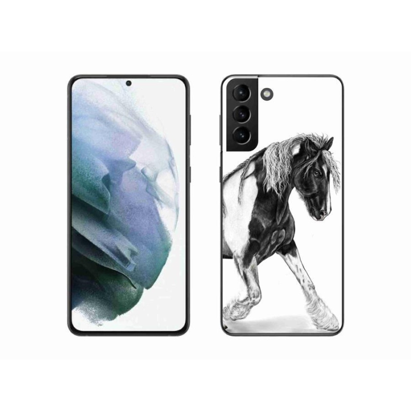Gelový kryt mmCase na mobil Samsung Galaxy S21 Plus - kůň