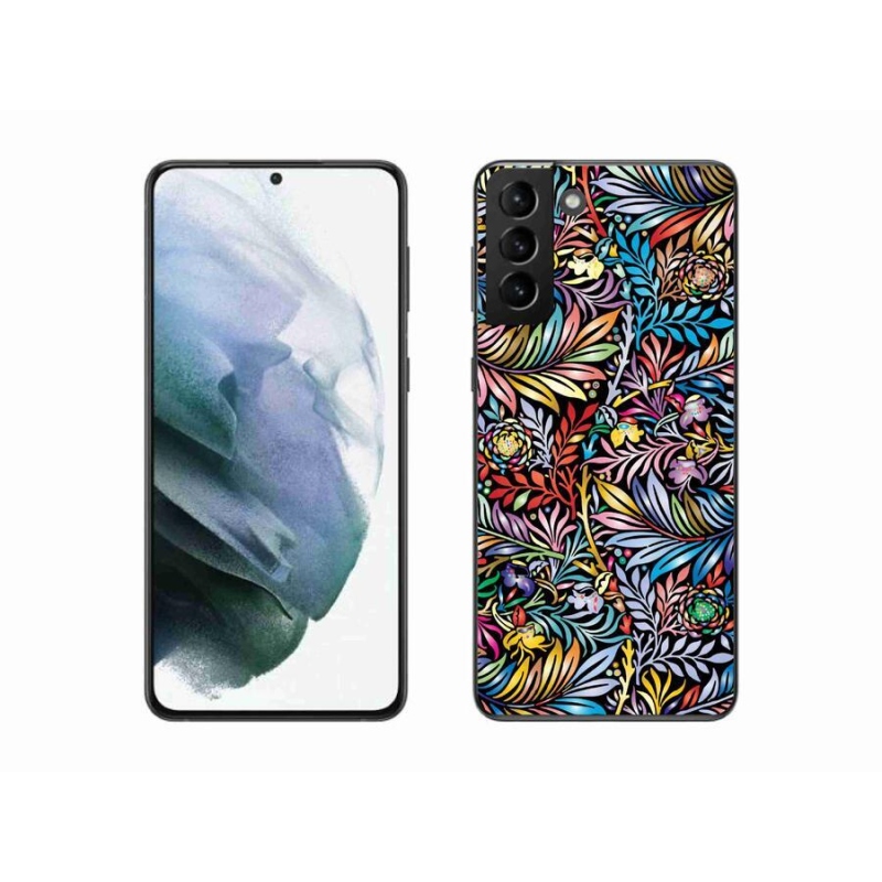 Gelový kryt mmCase na mobil Samsung Galaxy S21 Plus - květiny 5