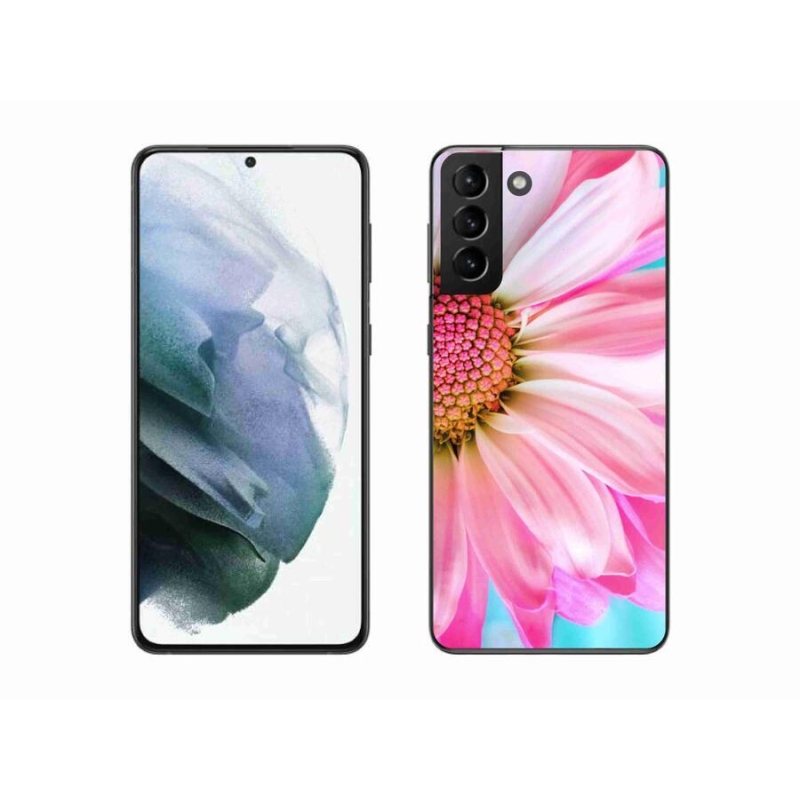 Gelový kryt mmCase na mobil Samsung Galaxy S21 Plus - růžová květina