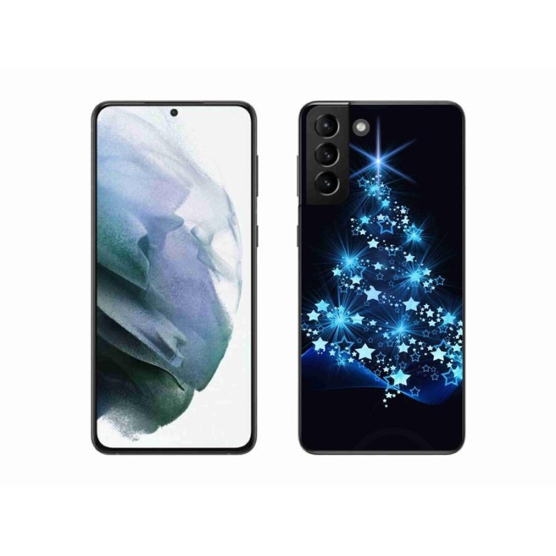 Gelový kryt mmCase na mobil Samsung Galaxy S21 Plus - vánoční stromek