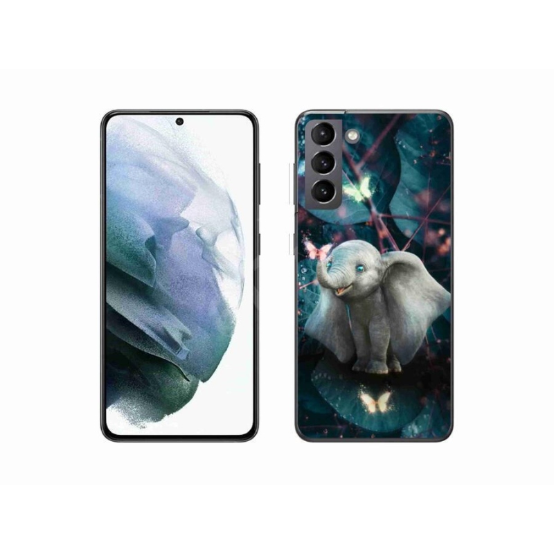 Gelový kryt mmCase na mobil Samsung Galaxy S21 - roztomilý slon