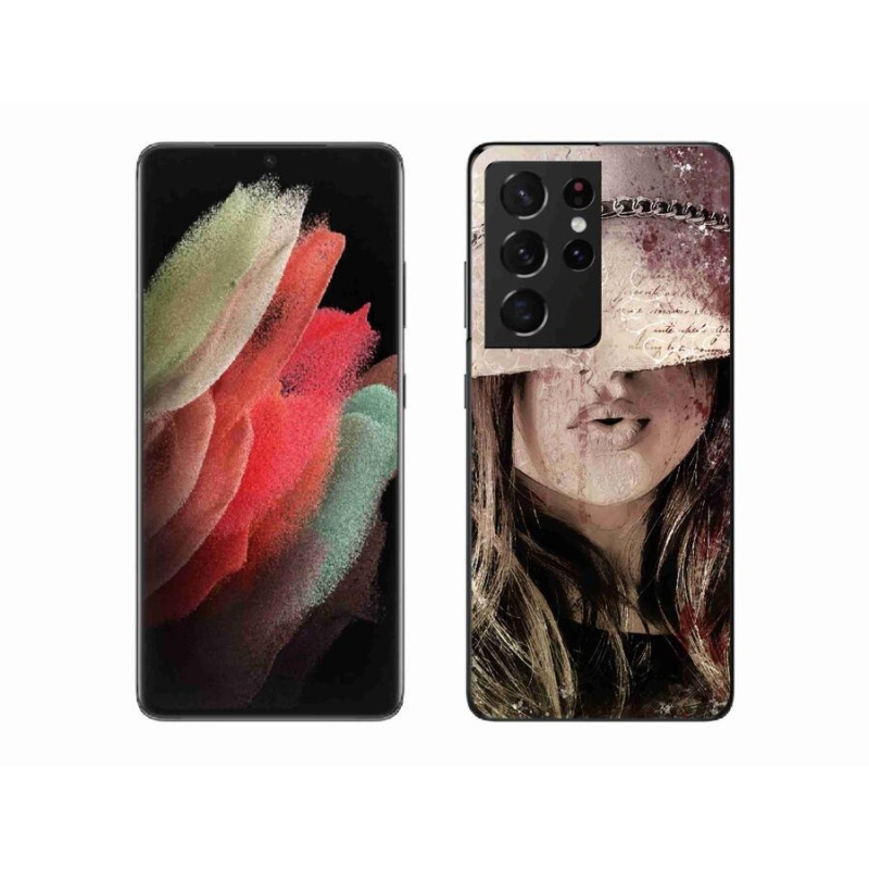 Gelový kryt mmCase na mobil Samsung Galaxy S21 Ultra 5G - dívka