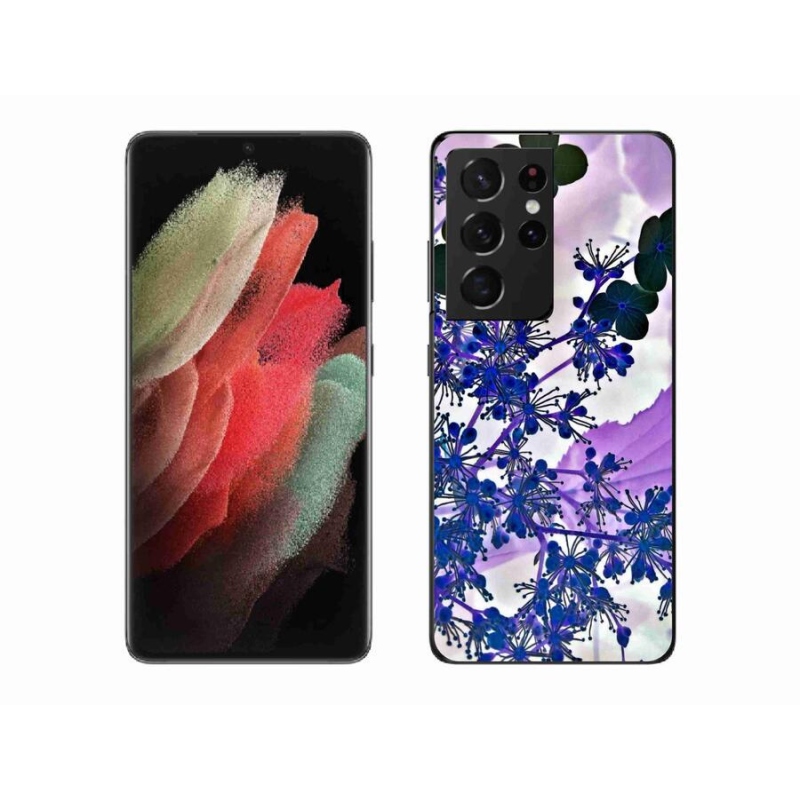 Gelový kryt mmCase na mobil Samsung Galaxy S21 Ultra 5G - květ hortenzie