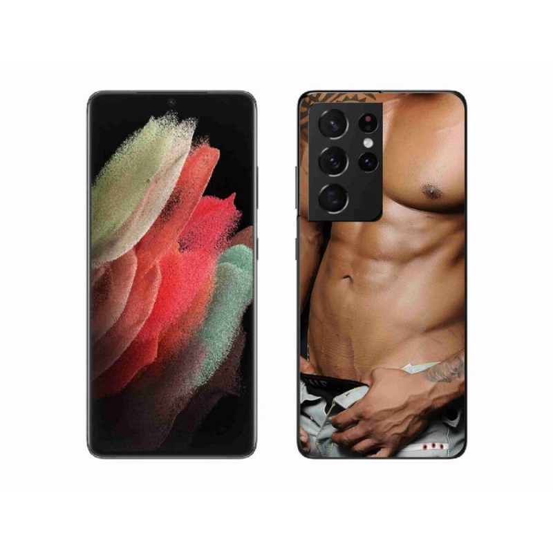 Gelový kryt mmCase na mobil Samsung Galaxy S21 Ultra 5G - sexy muž