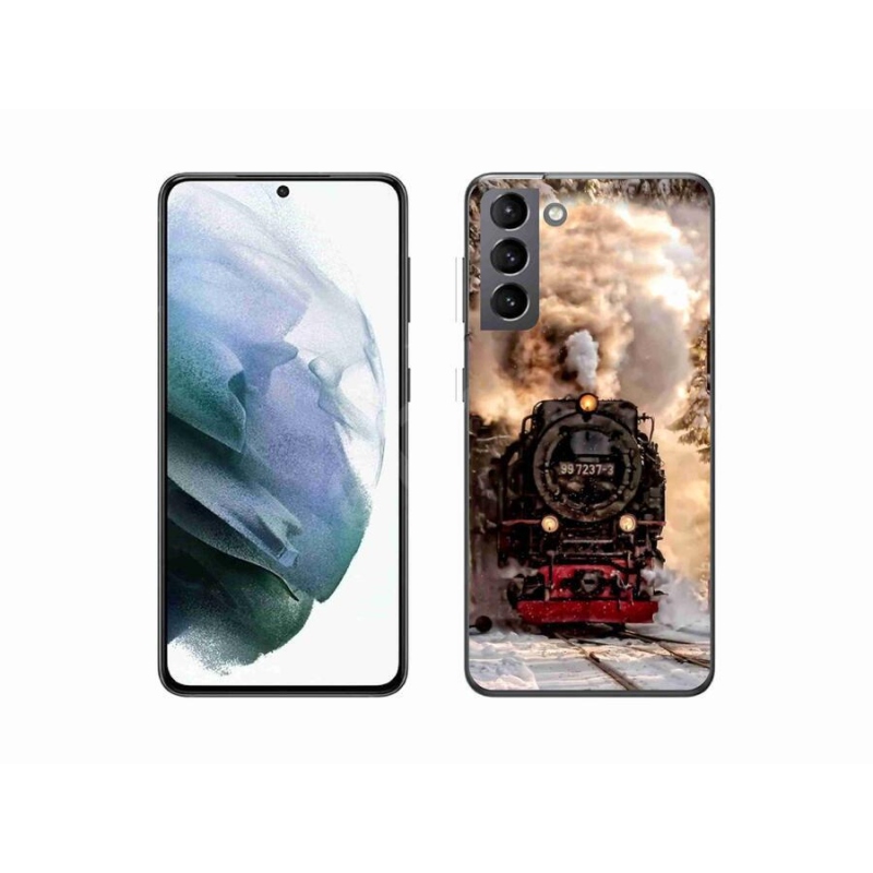 Gelový kryt mmCase na mobil Samsung Galaxy S21 - vlak