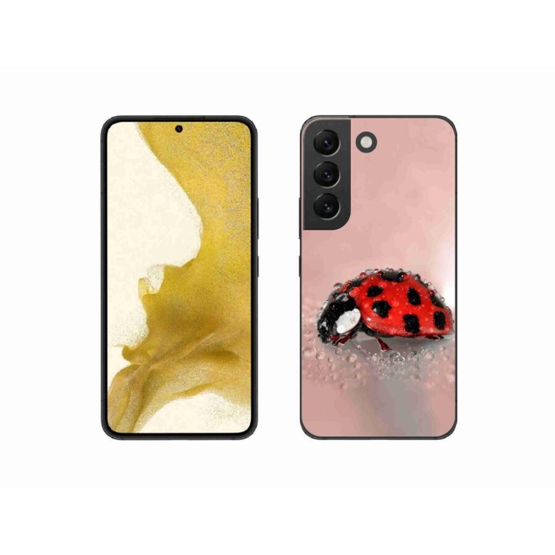 Gelový kryt mmCase na mobil Samsung Galaxy S22 5G - beruška