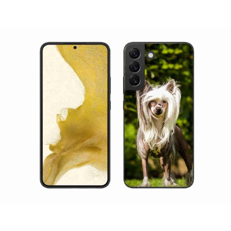Gelový kryt mmCase na mobil Samsung Galaxy S22+ 5G - čínský chocholatý pes
