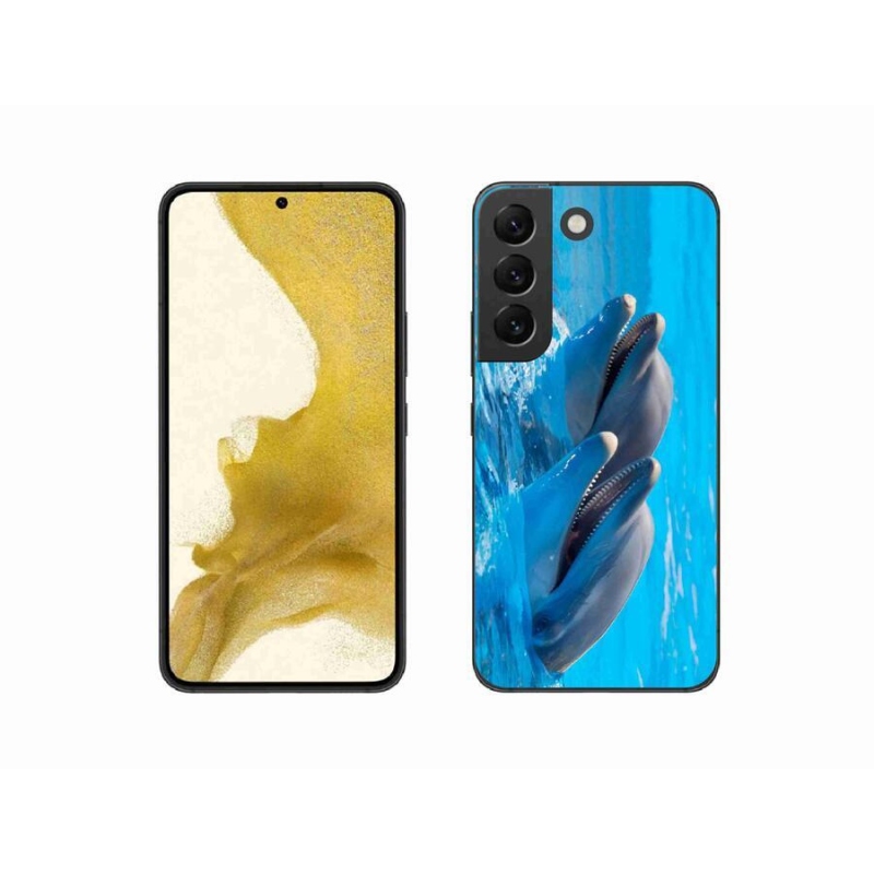 Gelový kryt mmCase na mobil Samsung Galaxy S22 5G - delfíni