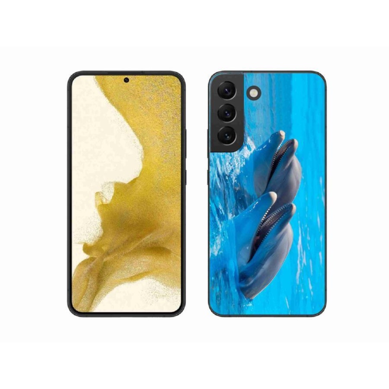 Gelový kryt mmCase na mobil Samsung Galaxy S22+ 5G - delfíni