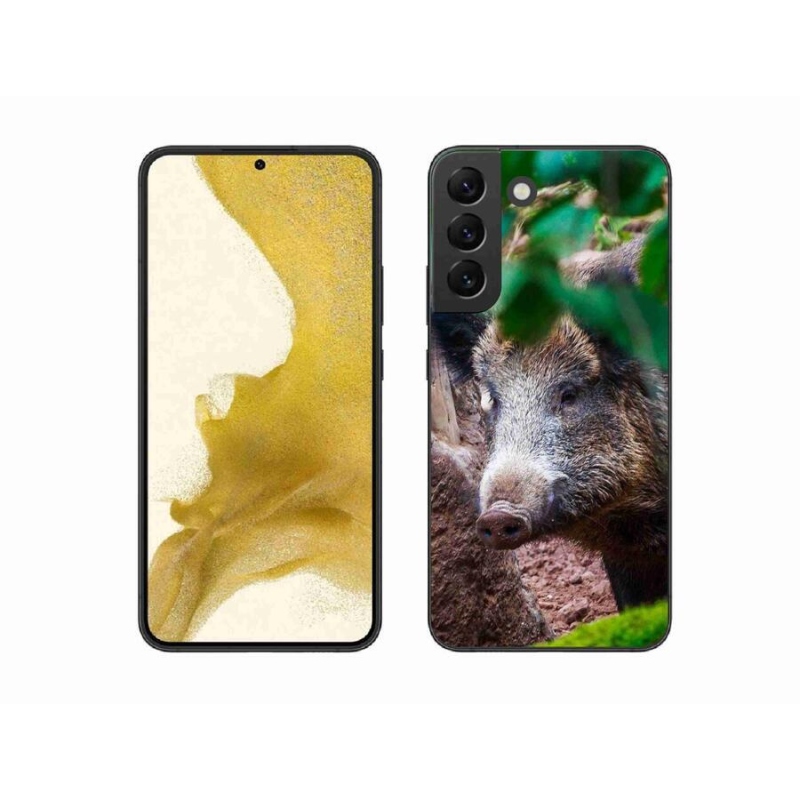 Gelový kryt mmCase na mobil Samsung Galaxy S22+ 5G - divoké prase