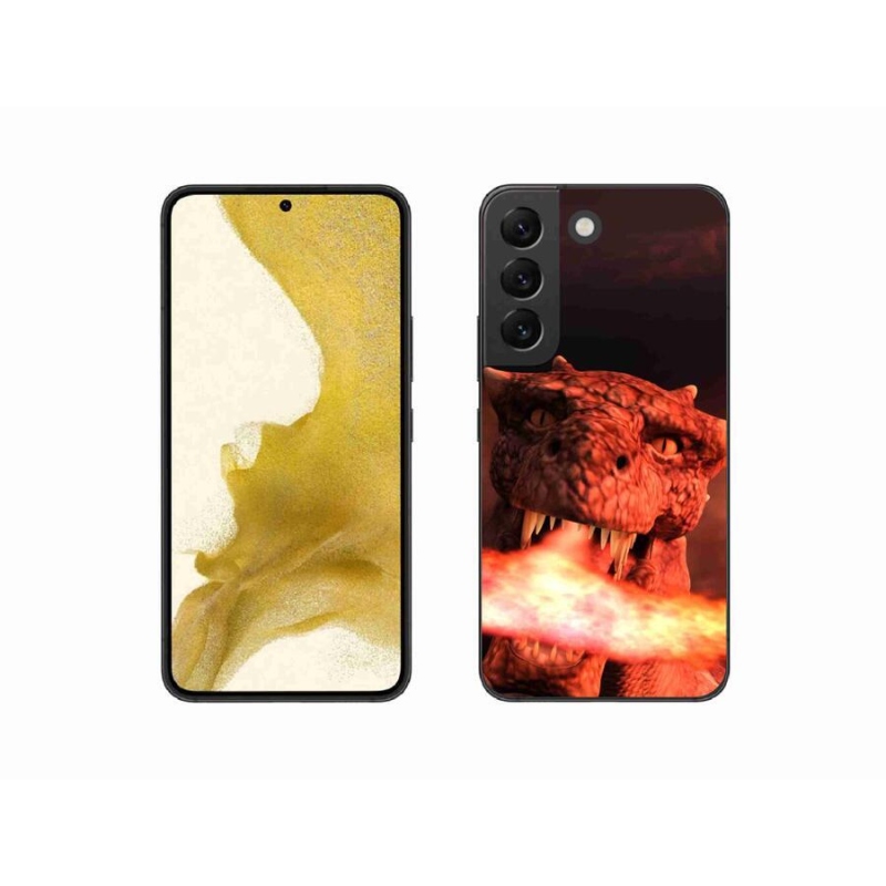 Gelový kryt mmCase na mobil Samsung Galaxy S22 5G - drak