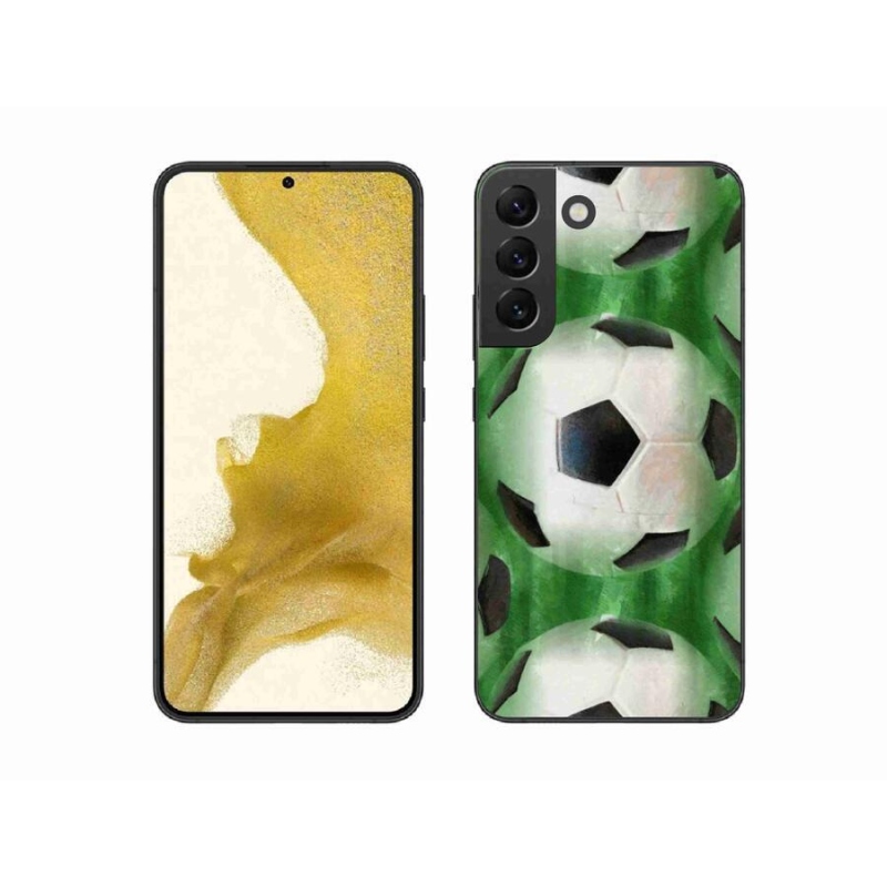 Gelový kryt mmCase na mobil Samsung Galaxy S22+ 5G - fotbalový míč