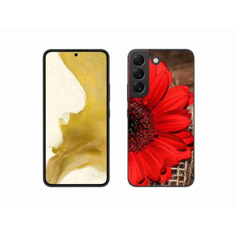 Gelový kryt mmCase na mobil Samsung Galaxy S22 5G - gerbera