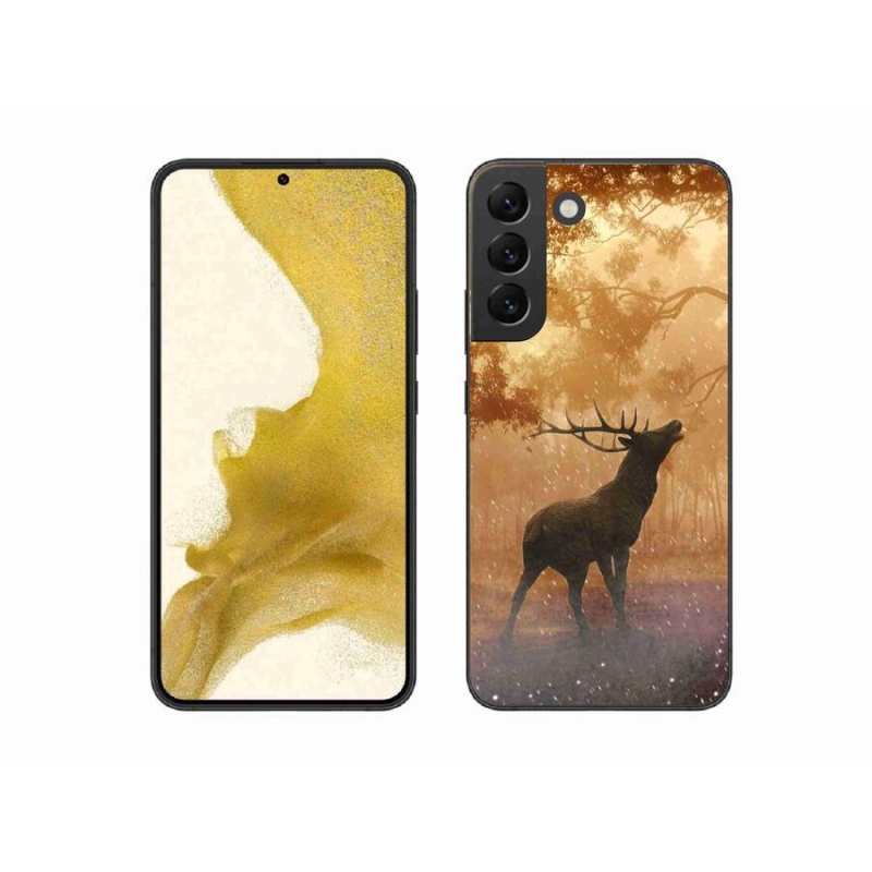 Gelový kryt mmCase na mobil Samsung Galaxy S22+ 5G - jelen v říji